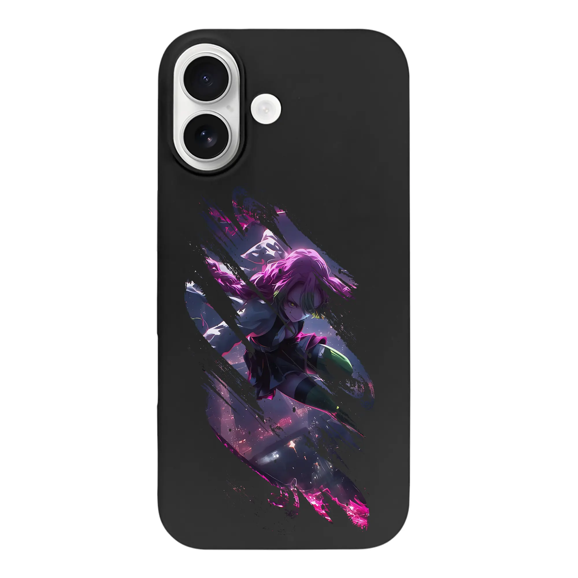 鬼滅の刃 グッズ,甘露寺 蜜璃 - iPhone 17 シリーズ シリコンケース 薄型 耐衝撃 指紋防止 ソフトタッチカバー 精密フィット 傷防止 保護ケース iPhone 17/17 Air/17 Pro/17 Pro Max 対応